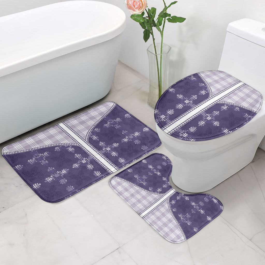 Purple Hawaii Paniolo Quilt Motif Bathroom Set LT05 - Polynesian Pride
