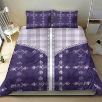 Purple Hawaii Paniolo Quilt Motif Bedding Set LT05 - Polynesian Pride