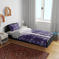 Purple Hawaii Paniolo Quilt Motif Bedding Set LT05 - Polynesian Pride