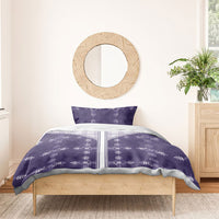 Purple Hawaii Paniolo Quilt Motif Bedding Set LT05 - Polynesian Pride