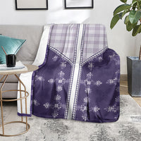 Purple Hawaii Paniolo Quilt Motif Blanket LT05 - Polynesian Pride
