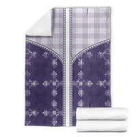 Purple Hawaii Paniolo Quilt Motif Blanket LT05 - Polynesian Pride