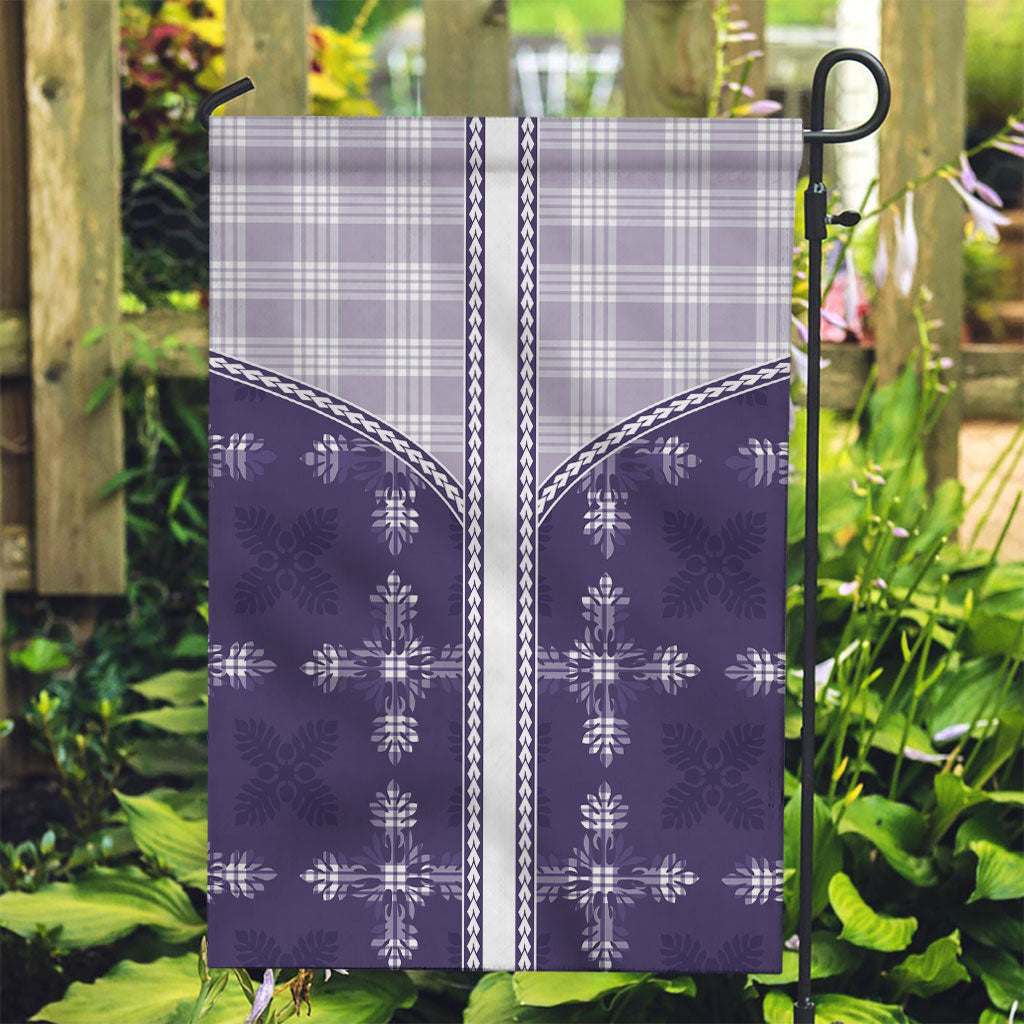 Purple Hawaii Paniolo Quilt Motif Garden Flag LT05 Garden Flag Purple - Polynesian Pride