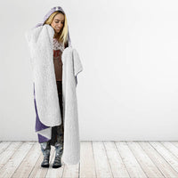 Purple Hawaii Paniolo Quilt Motif Hooded Blanket LT05 - Polynesian Pride