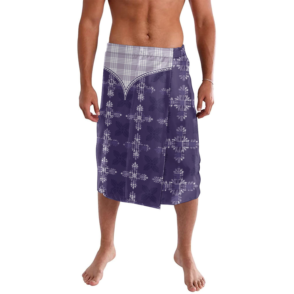 Purple Hawaii Paniolo Quilt Motif Lavalava LT05 Purple - Polynesian Pride