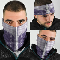 Purple Hawaii Paniolo Quilt Motif Neck Gaiter LT05 - Polynesian Pride