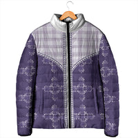 Purple Hawaii Paniolo Quilt Motif Padded Jacket LT05 - Polynesian Pride