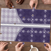 Purple Hawaii Paniolo Quilt Motif Puzzle LT05 - Polynesian Pride