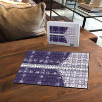 Purple Hawaii Paniolo Quilt Motif Puzzle LT05 - Polynesian Pride