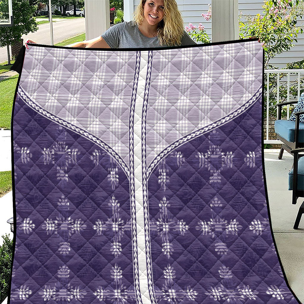 Purple Hawaii Paniolo Quilt Motif Quilt LT05 Purple - Polynesian Pride
