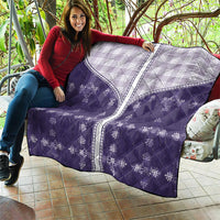 Purple Hawaii Paniolo Quilt Motif Quilt LT05 - Polynesian Pride