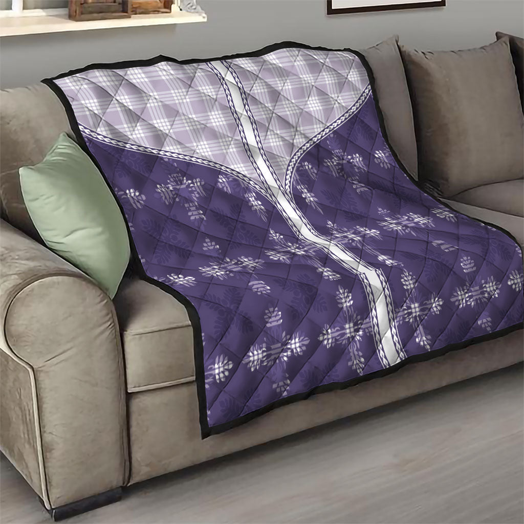 Purple Hawaii Paniolo Quilt Motif Quilt LT05 - Polynesian Pride