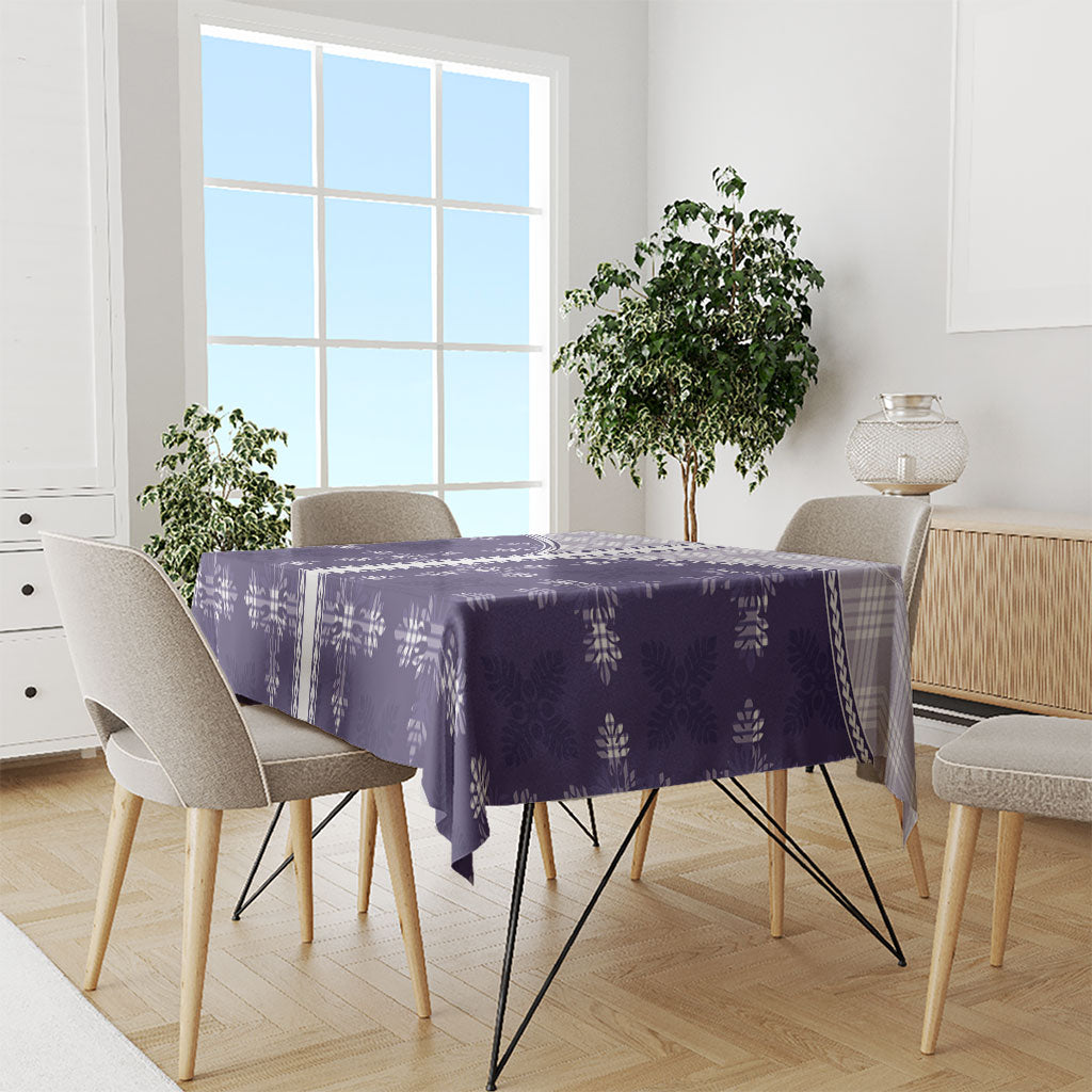 Purple Hawaii Paniolo Quilt Motif Tablecloth LT05 - Polynesian Pride