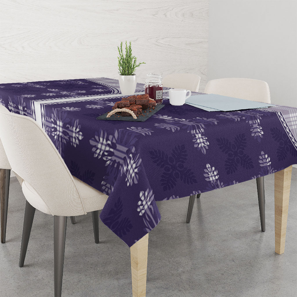 Purple Hawaii Paniolo Quilt Motif Tablecloth LT05 - Polynesian Pride