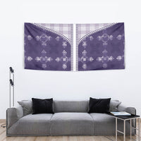 Purple Hawaii Paniolo Quilt Motif Tapestry LT05 - Polynesian Pride