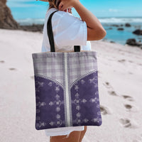 Purple Hawaii Paniolo Quilt Motif Tote Bag LT05 - Polynesian Pride