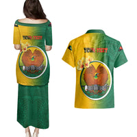 Personalized Papua New Guinea Enga Province Couples Matching Puletasi Dress and Hawaiian Shirt Mix Coat Of Arms Polynesian Pattern LT05 - Polynesian Pride