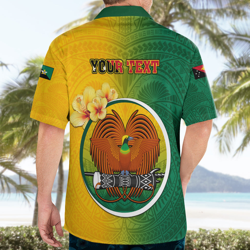 Personalized Papua New Guinea Enga Province Hawaiian Shirt Mix Coat Of Arms Polynesian Pattern LT05 - Polynesian Pride