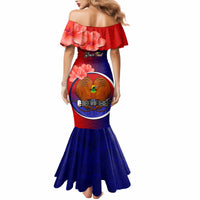 Personalized Papua New Guinea Central Province Mermaid Dress Mix Coat Of Arms Polynesian Pattern LT05 - Polynesian Pride