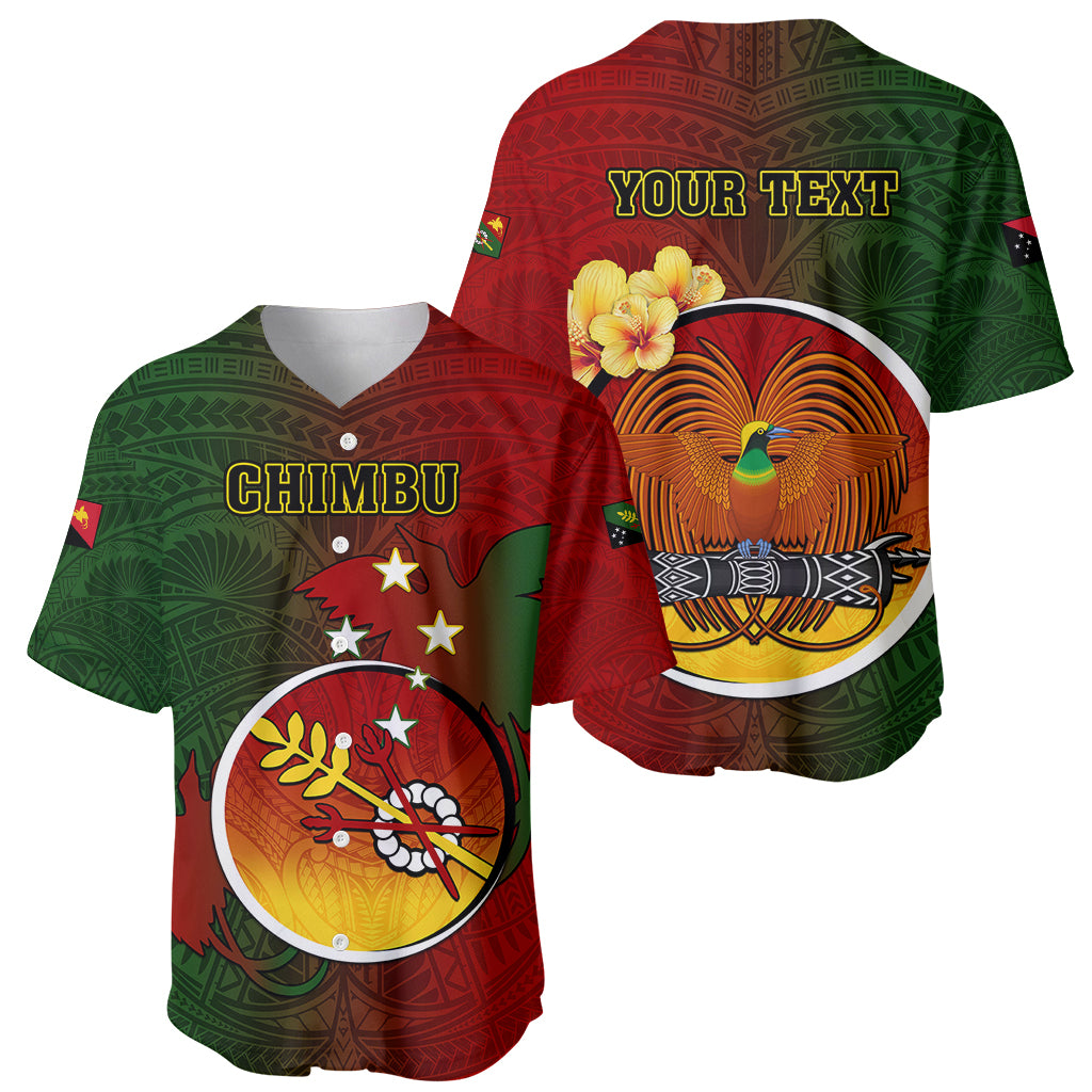 Personalized Papua New Guinea Chimbu Province Baseball Jersey Mix Coat Of Arms Polynesian Pattern LT05 - Polynesian Pride
