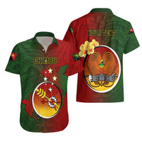 Personalized Papua New Guinea Chimbu Province Hawaiian Shirt Mix Coat Of Arms Polynesian Pattern LT05 - Polynesian Pride