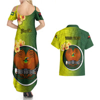 Personalized Papua New Guinea Oro Province Couples Matching Summer Maxi Dress and Hawaiian Shirt Mix Coat Of Arms Polynesian Pattern LT05 - Polynesian Pride