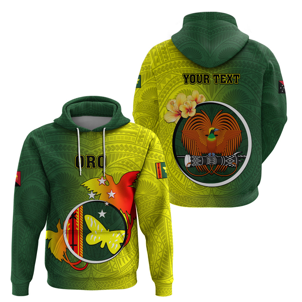Personalized Papua New Guinea Oro Province Hoodie Mix Coat Of Arms Polynesian Pattern LT05 - Polynesian Pride