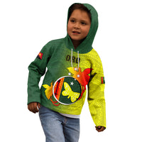 Personalized Papua New Guinea Oro Province Kid Hoodie Mix Coat Of Arms Polynesian Pattern LT05 - Polynesian Pride