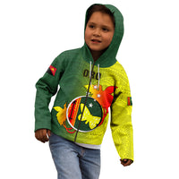 Personalized Papua New Guinea Oro Province Kid Hoodie Mix Coat Of Arms Polynesian Pattern LT05 - Polynesian Pride