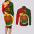 Papua New Guinea Eastern Highlands Province Couples Matching Long Sleeve Bodycon Dress and Long Sleeve Button Shirts Mix Coat Of Arms Polynesian Pattern LT05 - Polynesian Pride