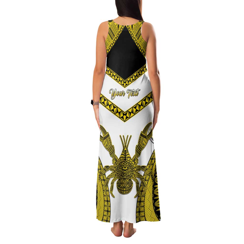 Personalised Niue The Rock Of Polynesia Family Matching Tank Maxi Dress and Hawaiian Shirt Peniamina Gospel Day Yellow Version