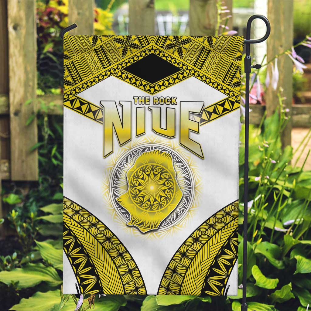 Niue The Rock Of Polynesia Garden Flag Peniamina Gospel Day Yellow Version