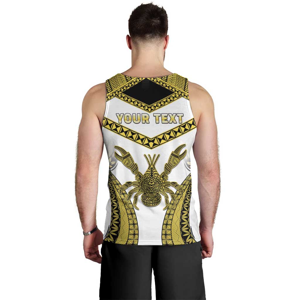 Personalised Niue The Rock Of Polynesia Men Tank Top Peniamina Gospel Day Yellow Version