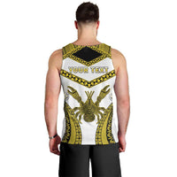 Personalised Niue The Rock Of Polynesia Men Tank Top Peniamina Gospel Day Yellow Version