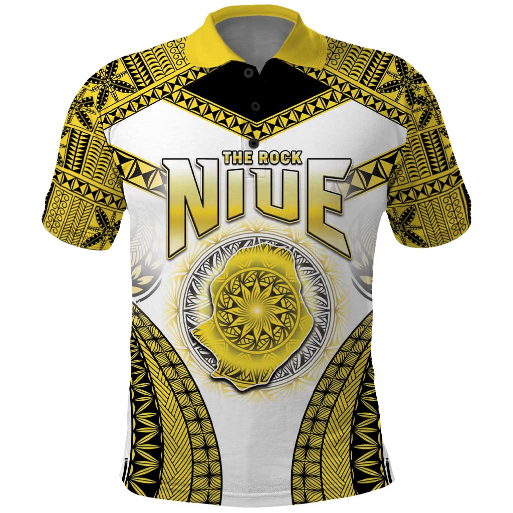 Personalised Niue The Rock Of Polynesia Polo Shirt Peniamina Gospel Day Yellow Version