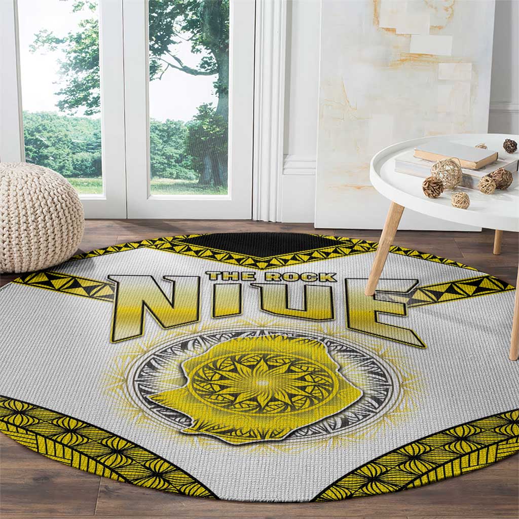 Niue The Rock Of Polynesia Round Carpet Peniamina Gospel Day Yellow Version