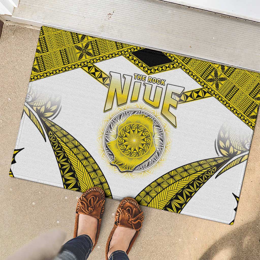 Niue The Rock Of Polynesia Rubber Doormat Peniamina Gospel Day Yellow Version