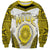 Personalised Niue The Rock Of Polynesia Sweatshirt Peniamina Gospel Day Yellow Version