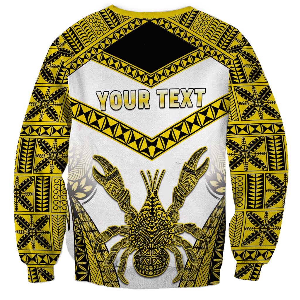 Personalised Niue The Rock Of Polynesia Sweatshirt Peniamina Gospel Day Yellow Version