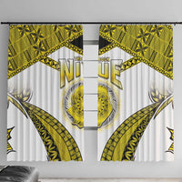 Niue The Rock Of Polynesia Window Curtain Peniamina Gospel Day Yellow Version