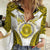 Personalised Niue The Rock Of Polynesia Women Casual Shirt Peniamina Gospel Day Yellow Version