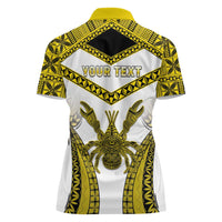 Personalised Niue The Rock Of Polynesia Women Polo Shirt Peniamina Gospel Day Yellow Version