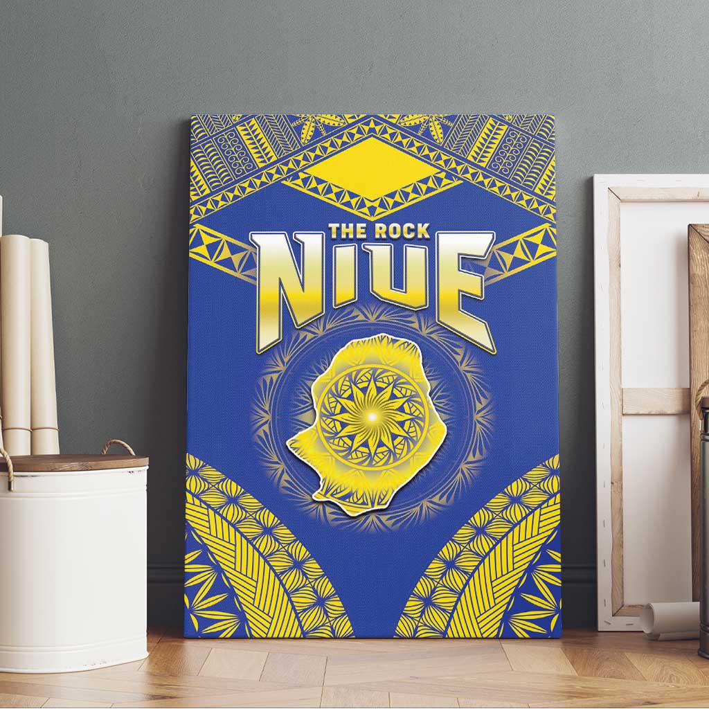 Niue The Rock Of Polynesia Canvas Wall Art Peniamina Gospel Day Blue Version