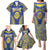 Personalised Niue The Rock Of Polynesia Family Matching Puletasi and Hawaiian Shirt Peniamina Gospel Day Blue Version