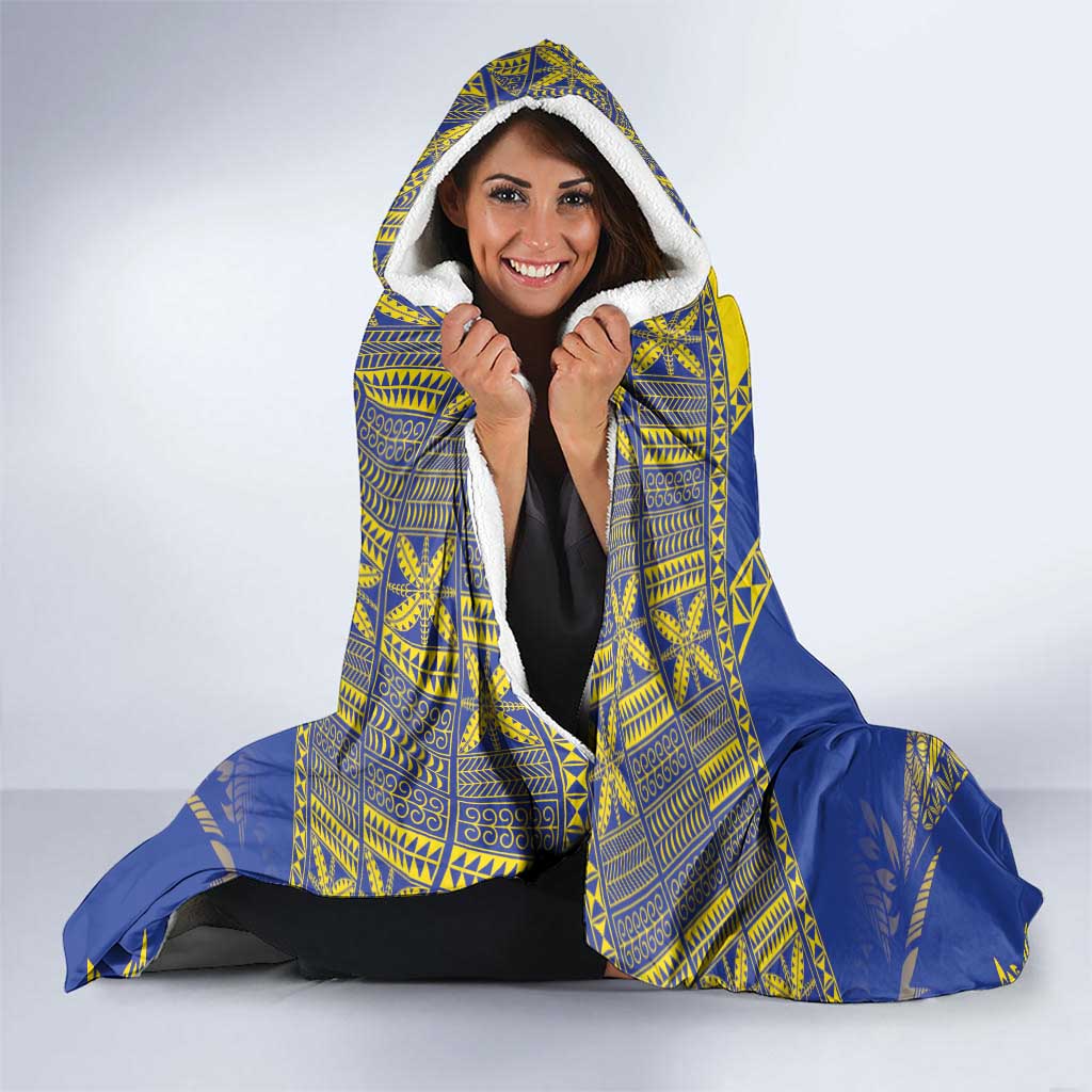 Niue The Rock Of Polynesia Hooded Blanket Peniamina Gospel Day Blue Version