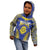 Personalised Niue The Rock Of Polynesia Kid Hoodie Peniamina Gospel Day Blue Version