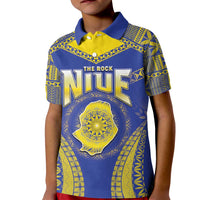 Personalised Niue The Rock Of Polynesia Kid Polo Shirt Peniamina Gospel Day Blue Version