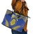 Niue The Rock Of Polynesia Leather Tote Bag Peniamina Gospel Day Blue Version