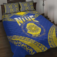 Niue The Rock Of Polynesia Quilt Bed Set Peniamina Gospel Day Blue Version
