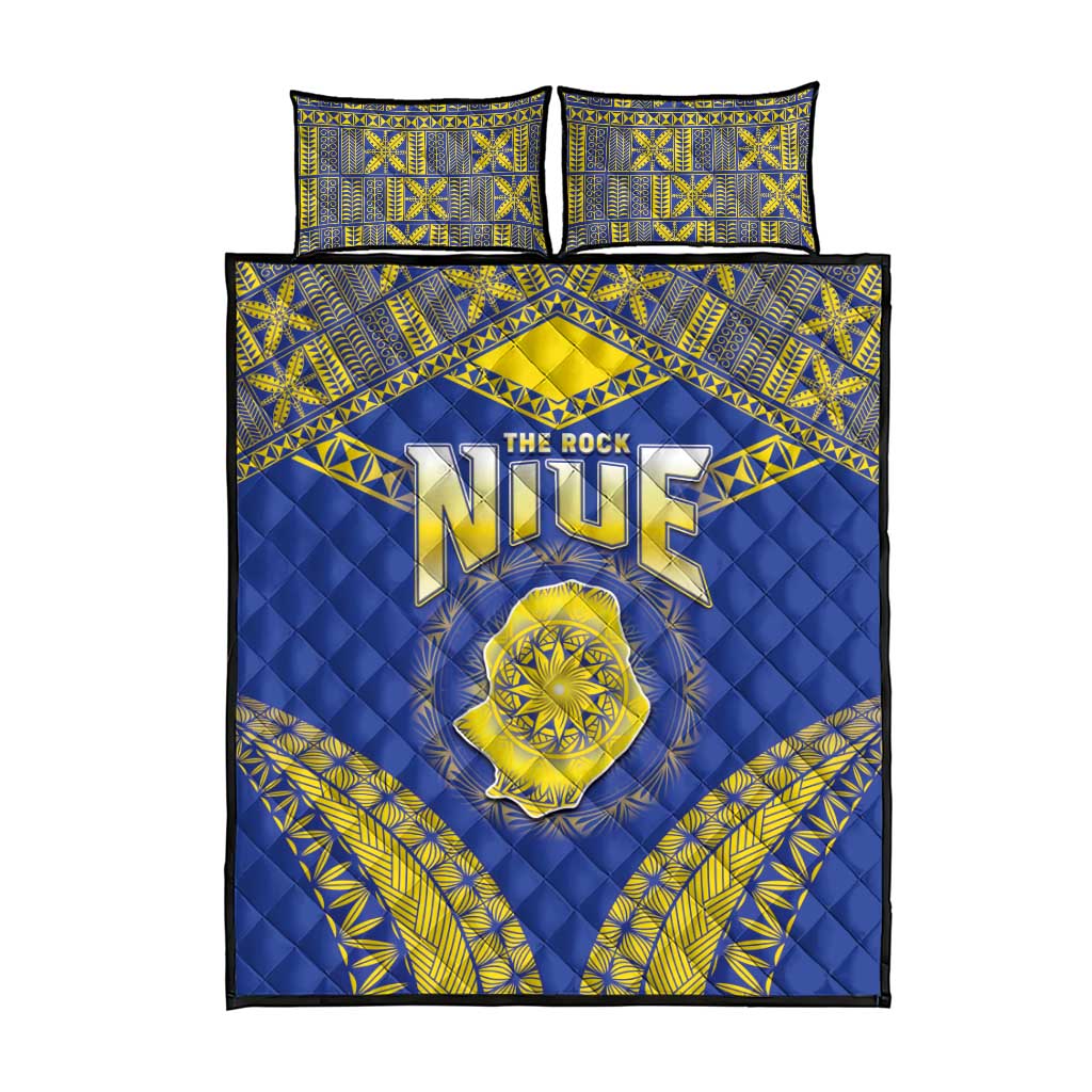Niue The Rock Of Polynesia Quilt Bed Set Peniamina Gospel Day Blue Version
